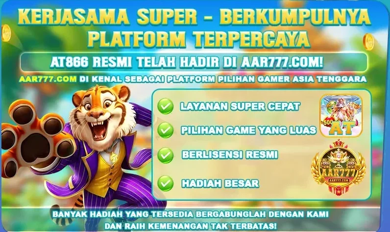KERJASAMA SUPER - AT866 RESMI TELAH HADIR DI AAR777.COM